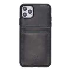 Funda tipo billetera de cuero Capri Snap On para iPhone 11 Pro Max