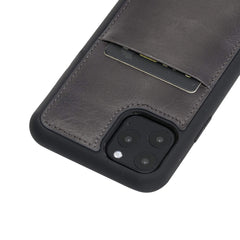 Funda tipo billetera de cuero Capri Snap On para iPhone 11 Pro