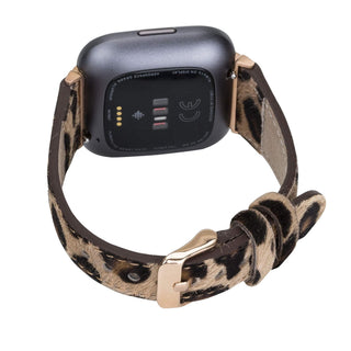 Messina Leather Slim Watch Band for Fitbit Versa