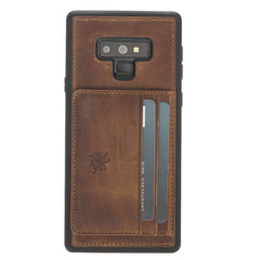 Funda tipo billetera de cuero Pisa Snap On con soporte para Samsung Galaxy Note 9