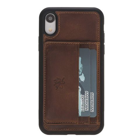 Pisa Snap On Leather Wallet Case with Stand for iPhone XR