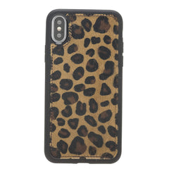 Funda de cuero Lucca Snap On para iPhone XS