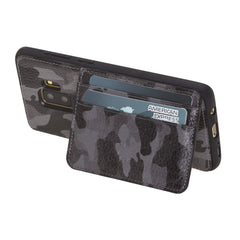 Funda tipo billetera de cuero Pisa Snap On con soporte para Samsung Galaxy S9 Plus