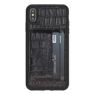 Pisa Snap On Leather Wallet Case with Stand for iPhone XS Max