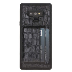 Funda tipo billetera de cuero Pisa Snap On con soporte para Samsung Galaxy Note 9