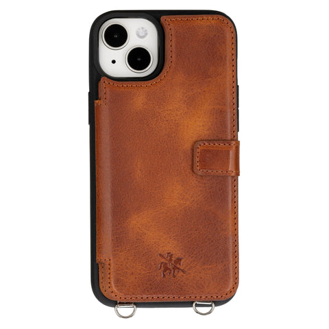 Fermo Leather Crossbody Wallet Phone Case for iPhone 15 Plus