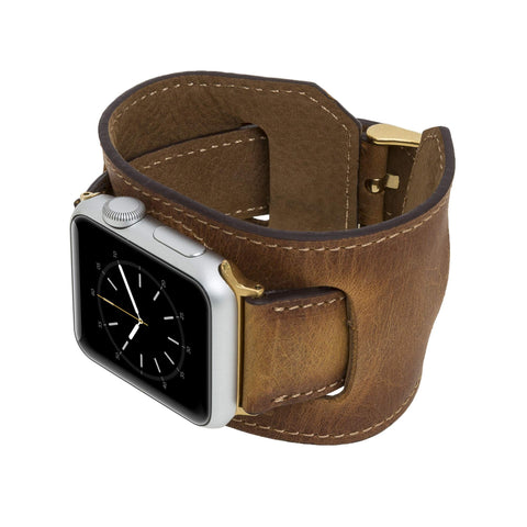 Ancona Leather Cuff Band Strap for Apple Watch