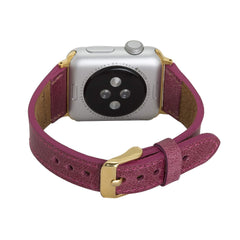 Messina Leather Slim Band Strap for Apple Watch