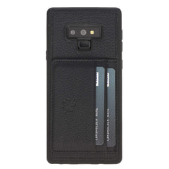 Funda tipo billetera de cuero Pisa Snap On con soporte para Samsung Galaxy Note 9