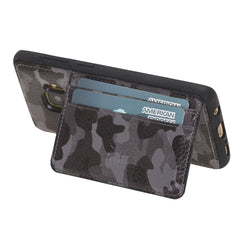 Funda tipo billetera de cuero Pisa Snap On con soporte para Samsung Galaxy S9