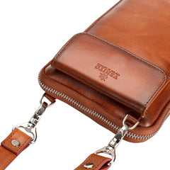 Ferrara Unisex Crossbody Leather Phone Purse