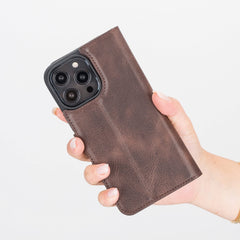 Ravenna RFID Blocking Detachable Leather Wallet Case for iPhone 14 Pro Max