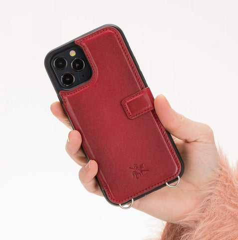 Fermo Leather Crossbody Wallet Phone Case for iPhone 12 Pro Max