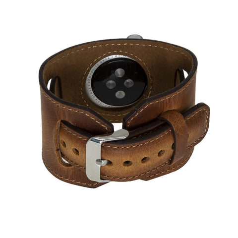 Ancona Leather Cuff Band Strap for Apple Watch