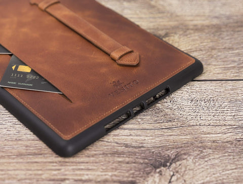 Funda tipo cartera de cuero Lecce para iPad 10.2 2020