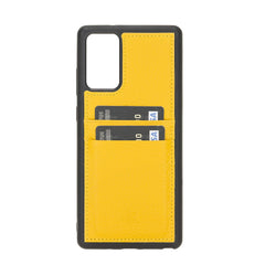 Funda tipo billetera de cuero Capri Snap On para Samsung Galaxy Note 20