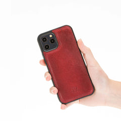 Funda de cuero Lucca Snap On para iPhone 12 Pro Max