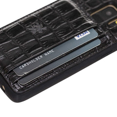 Funda tipo billetera de cuero Pisa Snap On con soporte para Samsung Galaxy S9