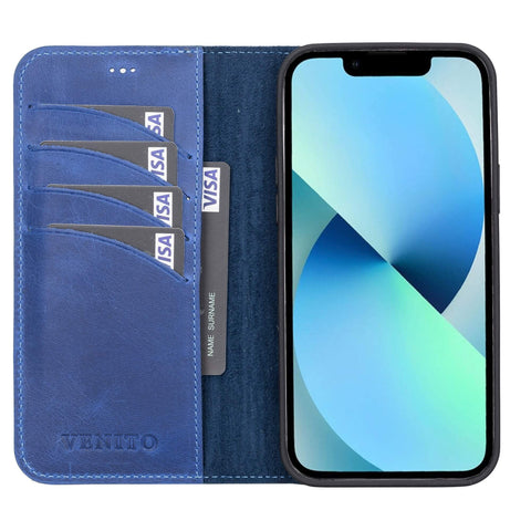 Ravenna RFID Blocking Detachable Leather Wallet Case for iPhone 13 Pro Max