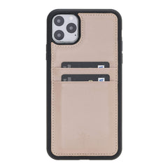 Funda tipo billetera de cuero Capri Snap On para iPhone 11 Pro Max