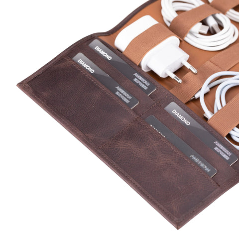 Lazio Leather Cable Organizer
