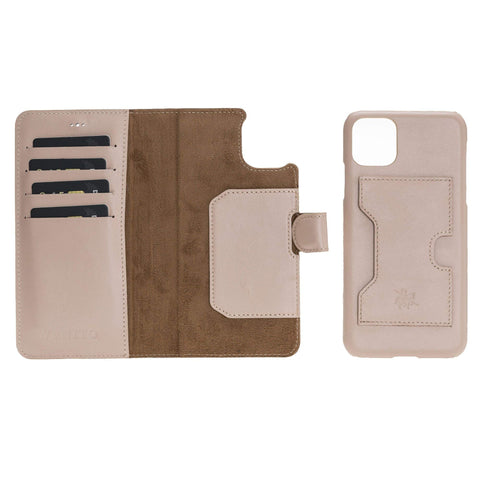 Funda tipo billetera de cuero con bloqueo RFID Florence para iPhone 11 Pro Max