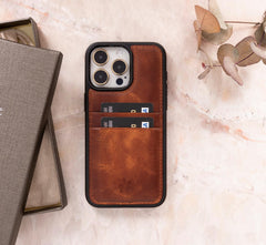 Capri Snap On Leather Wallet Case for iPhone 15 Pro Max