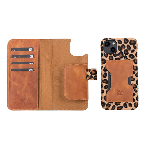 Florence RFID Blocking Leather Wallet Case for iPhone 14 Plus