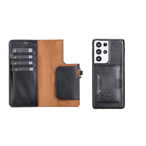 Florence RFID Blocking Leather Wallet Case for Samsung Galaxy S21 Ultra