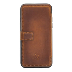 Verona Funda tipo billetera delgada de cuero con bloqueo RFID para iPhone 6S