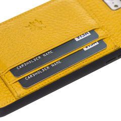 Funda tipo billetera de cuero Pisa Snap On con soporte para iPhone 8 Plus