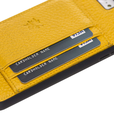 Funda tipo billetera de cuero Pisa Snap On con soporte para iPhone 7 Plus