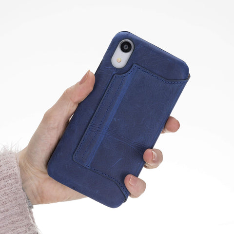 Estuche tipo billetera de cuero con bloqueo RFID Venice para iPhone XR
