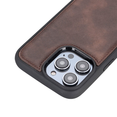 Funda de cuero Lucca Snap On para iPhone 14 Pro Max