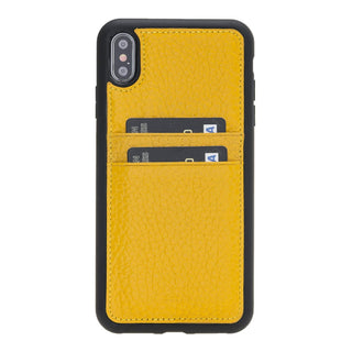 Funda tipo billetera de cuero Capri Snap On para iPhone XS Max