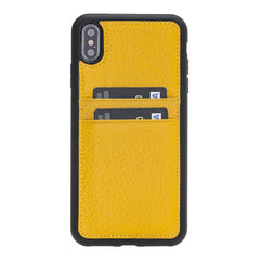 Funda tipo billetera de cuero Capri Snap On para iPhone XS Max