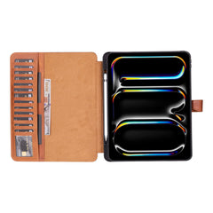 Parma Premium Leather Case for iPad Air 13 Inch M2 (2024)/ M4 (2026) with Pencil Holder, Handmade, Kickstand, Detachable Wallet, Full-Grain Leather, Compatible with Apple Pencil (USB-C)
