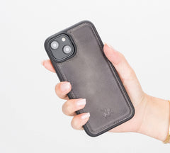 Lucca Snap On Leather Case for iPhone 14