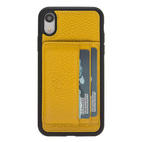 Pisa Snap On Leather Wallet Case with Stand for iPhone XR