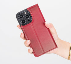 Ravenna RFID Blocking Detachable Leather Wallet Case for iPhone 14 Pro Max