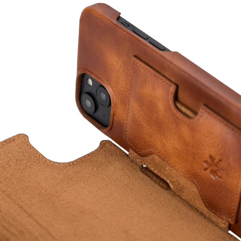 Florence RFID Blocking Leather Wallet Case for iPhone 14 Plus