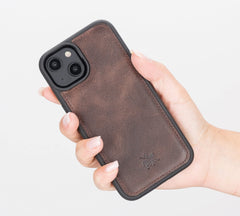 Lucca Snap On Leather Case for iPhone 14