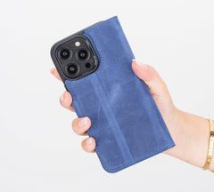 Ravenna RFID Blocking Detachable Leather Wallet Case for iPhone 14 Pro Max