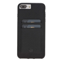 Funda tipo billetera de cuero Capri Snap On para iPhone 7 Plus