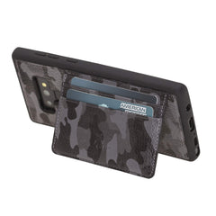 Funda tipo billetera de cuero Pisa Snap On con soporte para Samsung Galaxy Note 9