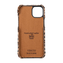 Funda tipo billetera de cuero con bloqueo RFID Florence para iPhone 15 Plus