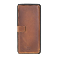 Verona Funda tipo billetera delgada de cuero con bloqueo RFID para Samsung Galaxy S20 Ultra