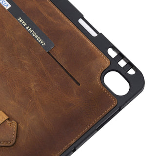 Funda tipo cartera de cuero Lecce para iPad Pro 12.9 2018
