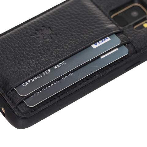 Pisa Snap On Leather Wallet Case with Stand for Samsung Galaxy S9