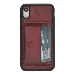 Pisa Snap On Leather Wallet Case with Stand for iPhone XR